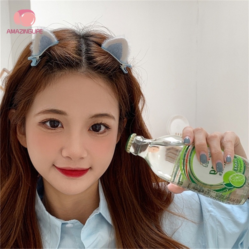Set 2 Kẹp Tóc Tai Mèo Dễ Thương Thời Trang Nữ