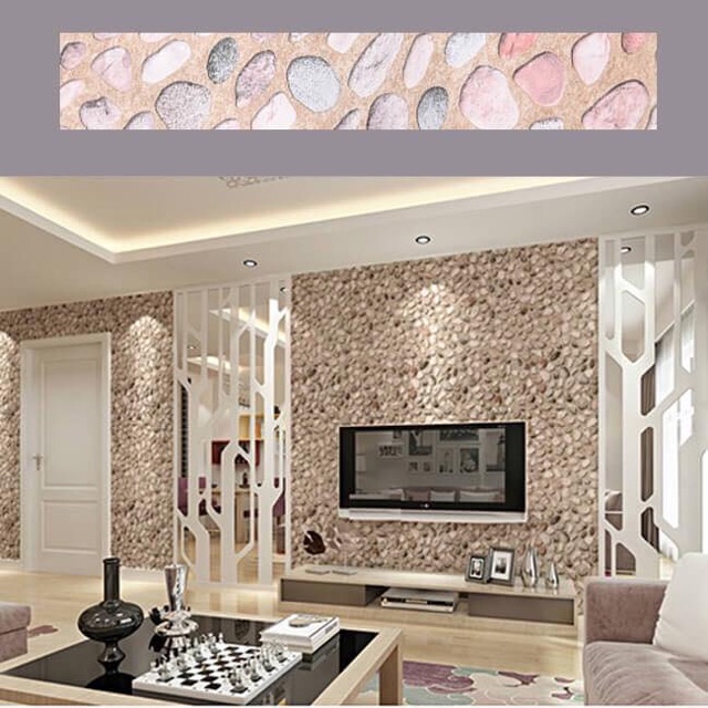Decal cuộn sỏi đá 5 met
