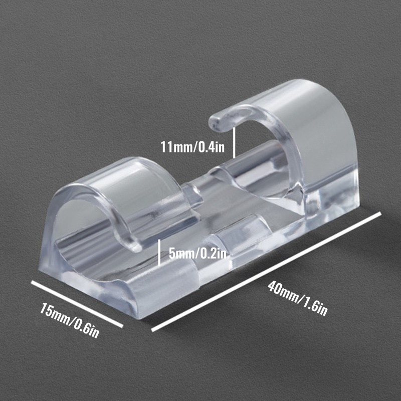 Set 20 Kẹp Giữ Dây Cáp Tự Dính Tiện Lợi