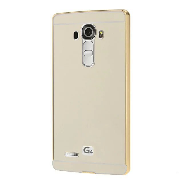 Ốp lưng viền kim loại lưng gương bóng cho LG G4.