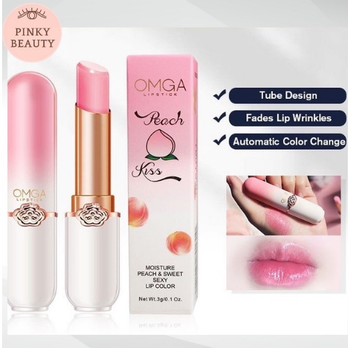 Son Dưỡng Môi OMGA Pinky Beauty Son Bóng Kích Màu Môi, Dưỡng Ẩm Môi, Thích Hợp Sử Dụng Sau Phun Xăm