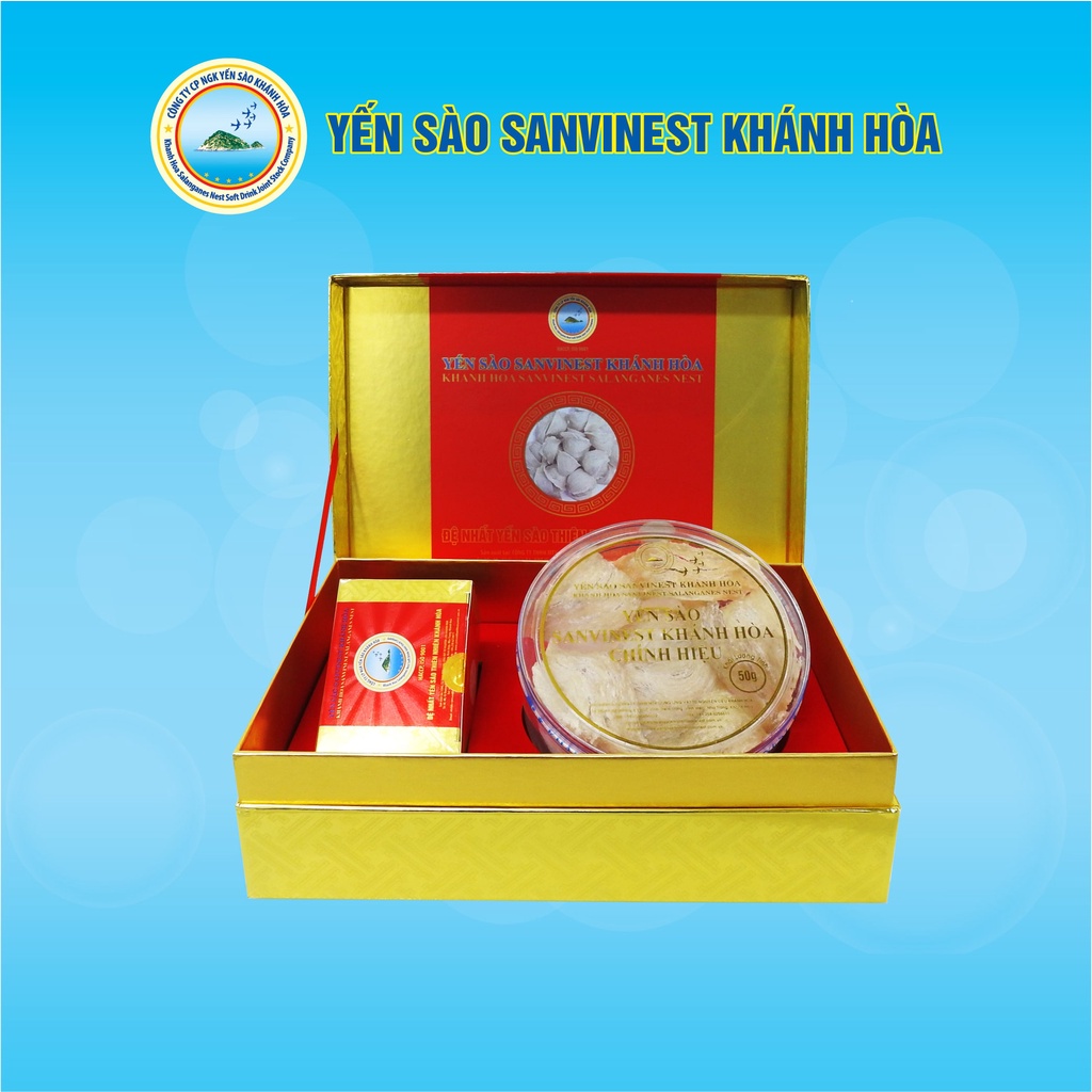 Yến sào Sanvinest Khánh Hòa chính hiệu sơ chế 50g - S250