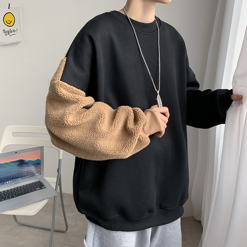 Áo hoodie dài tay lót nhung thời trang mùa đông dành cho nam