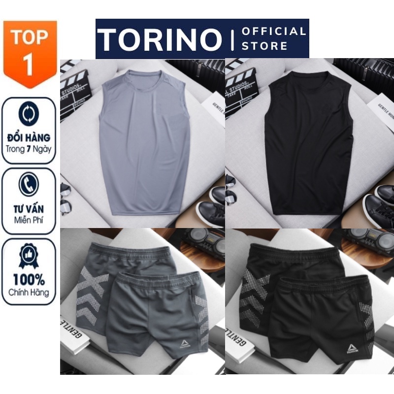 [ 𝐂𝐎𝐌𝐁𝐎 𝐑𝐄𝐄𝐁𝐎𝐊 ] Bộ Quần Áo thể thao nam, tập gym, chơi thể thao, chạy bộ cao cấp chất vải Thun 2 da co giãn