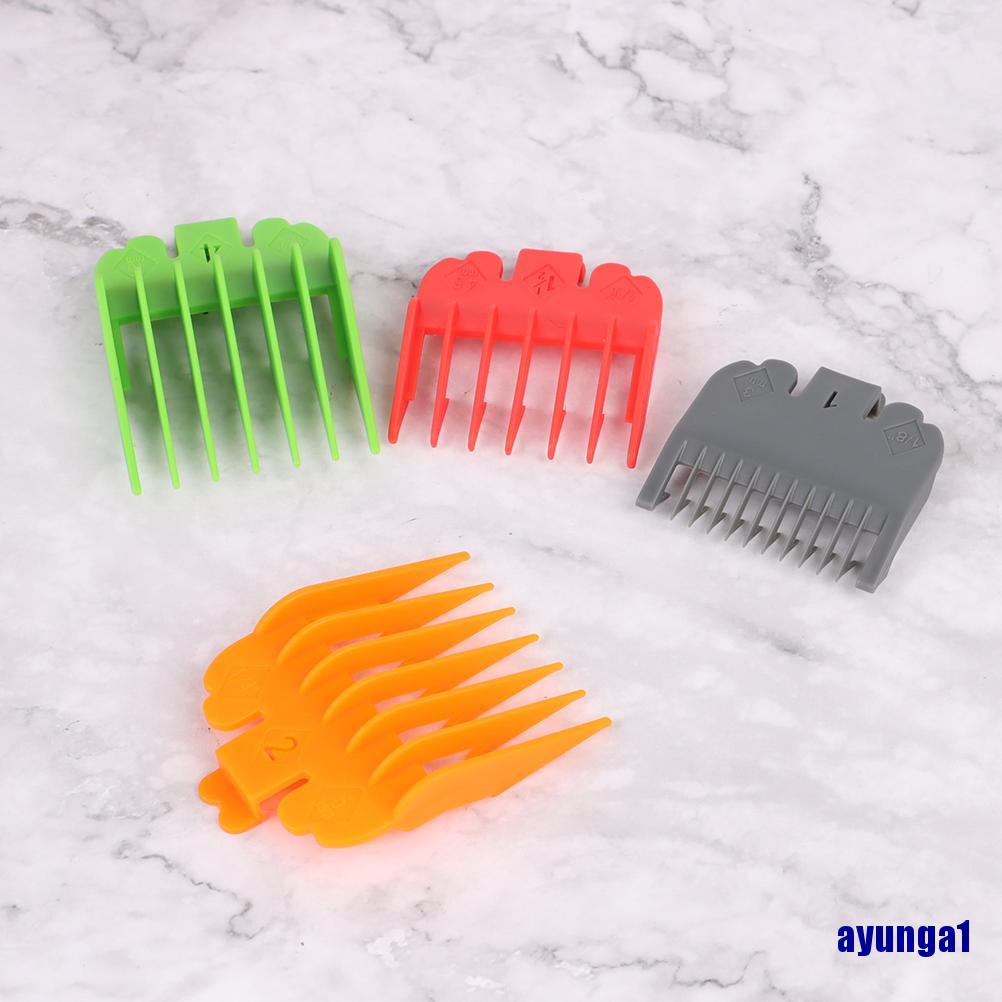 (ayunga1) 10pcs Barber Shop Styling Comb Sets Clipper Hair Limit Comb Trimmer Attachment