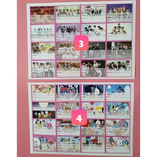 Combo 16 Nhãn Vở BTS BT21