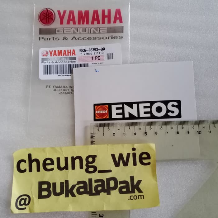 Miếng Dán Logo Trang Trí Cho Xe Yamaha Vixion new BK6 ori YGP BK6-F8393-B0