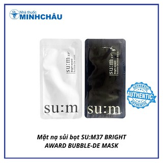 Mặt nạ sủi bọt SU:M37 BRIGHT AWARD BUBBLE-DE MASK