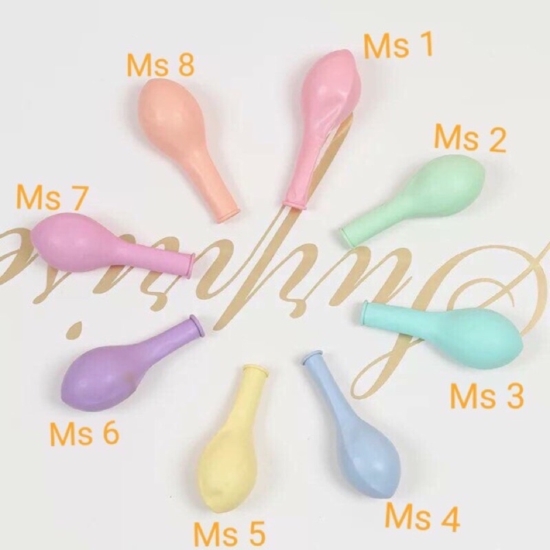 Set 10 bóng pastel macaron size 10inch trang trí sinh nhật, party, thôi nôi