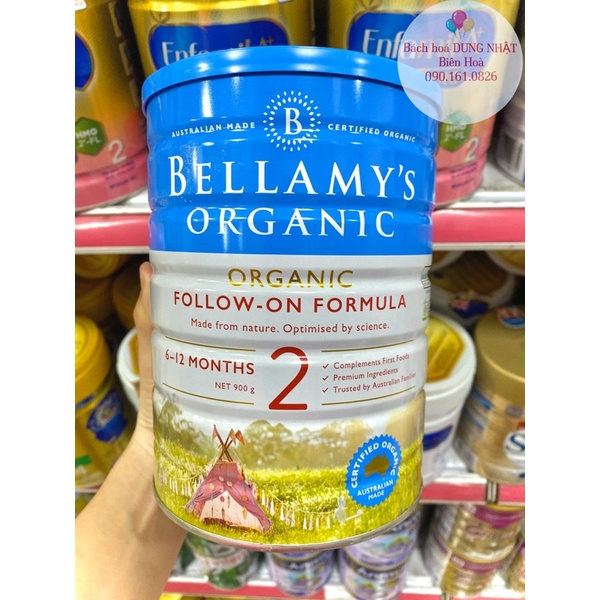 Sữa bột Bellamy's Organic 900g số 1/2/3/4/bầu