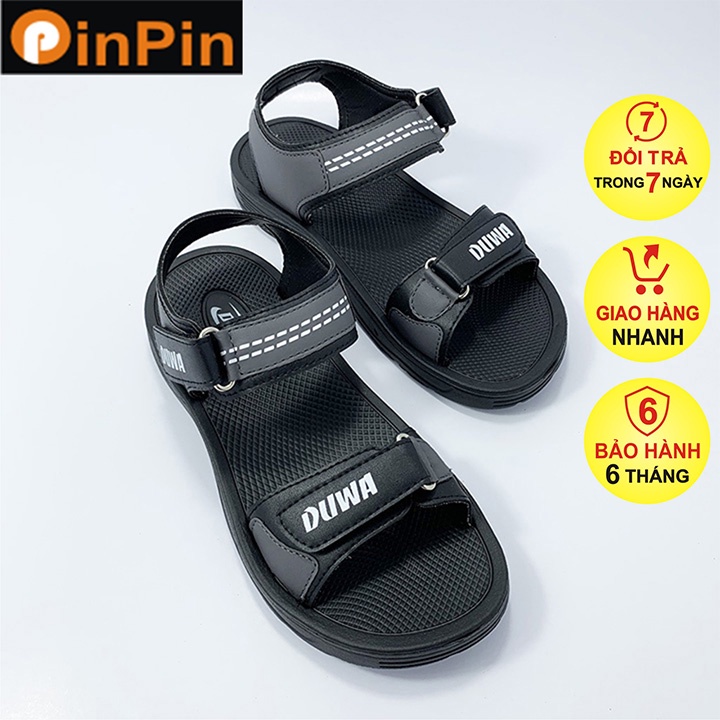 Sandal nam quai ngang PinPin chất liệu eva nhẹ không thấm nước đế chống mòn và trơn trượt - dw093