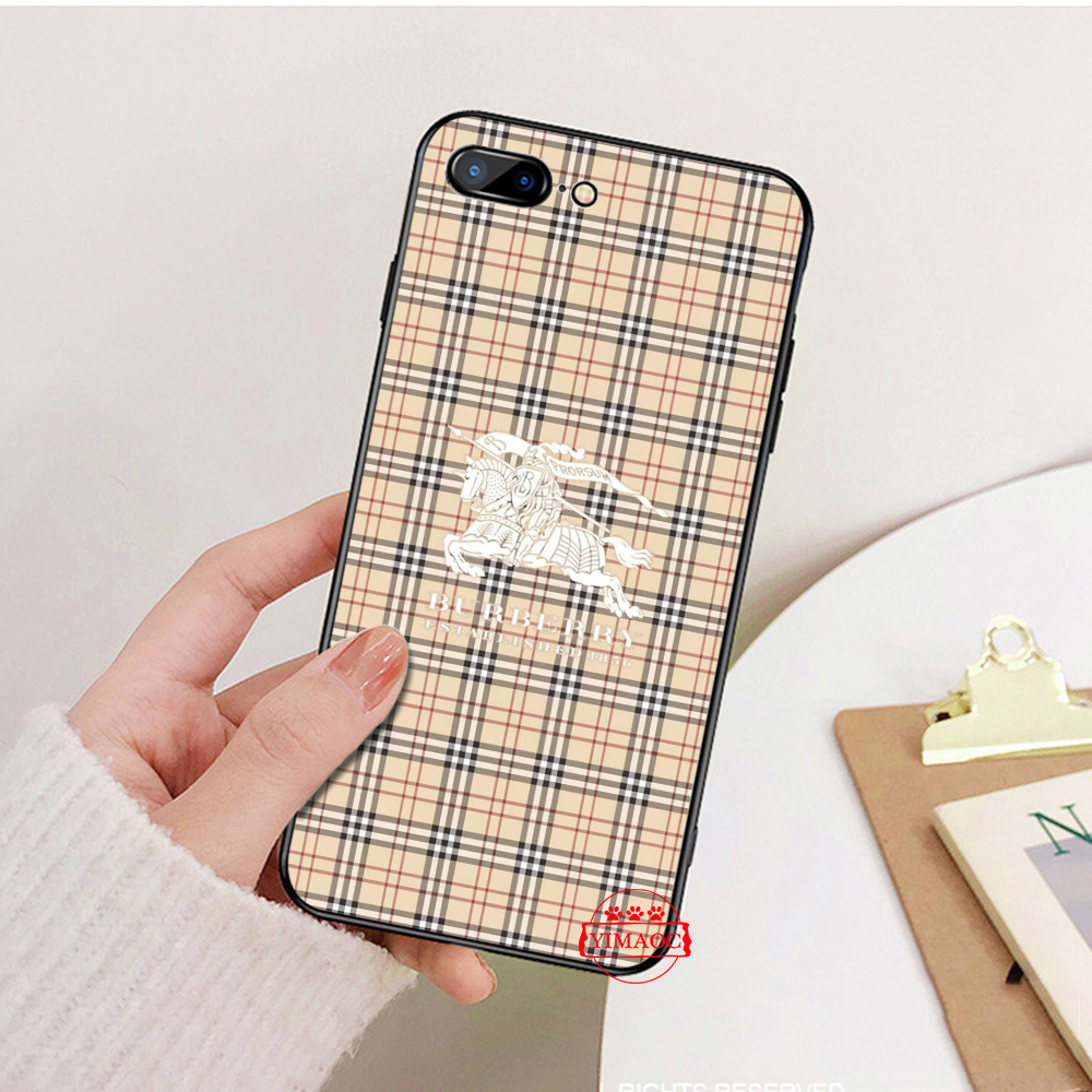 Ốp điện thoại mềm họa tiết Burberry sang trọng 69C cho iPhone 5 5S SE 2020 6 6S 7 8 Plus X