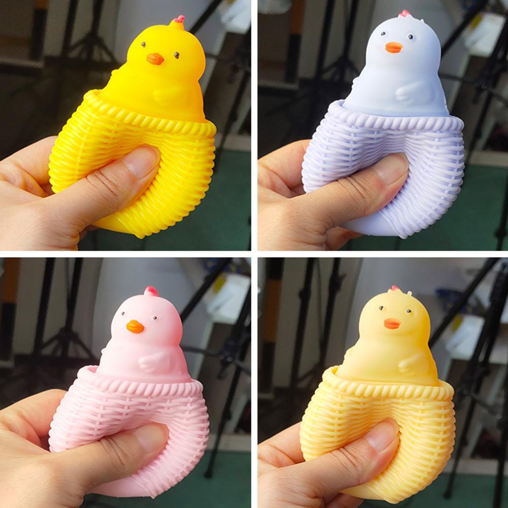 Đồ chơi bóp hình con gà squishy vui nhôn cho bé