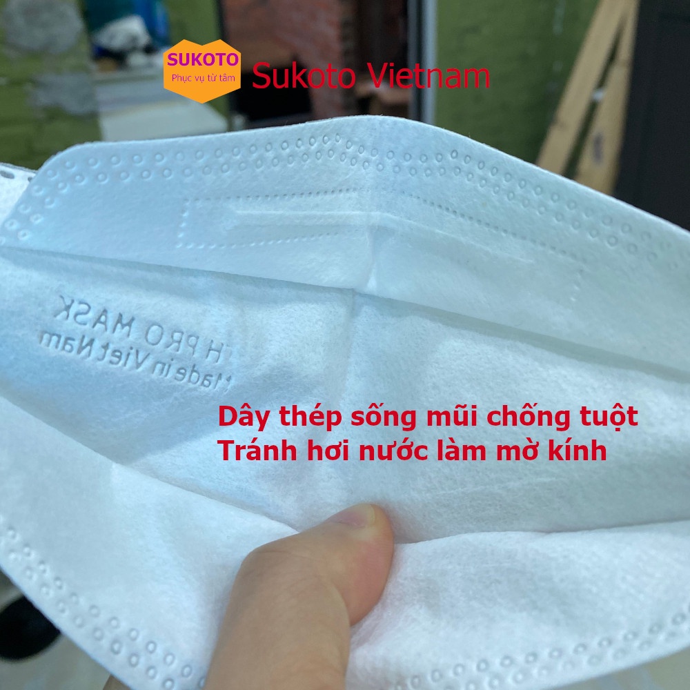 10 Chiếc Khẩu Trang 4 Lớp KF94 GH MASK - Lọc khuẩn và bụi min, hàng cao cấp