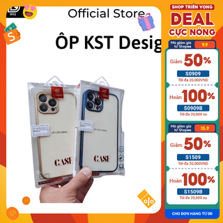 (yêu thich)  Ốp silicon trong suốt KST Design cho các dòng iPhone từ 6 tới 13 Pro Max chông ố màu