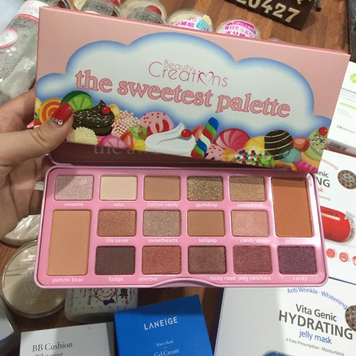 Bảng Phấn Mắt 16 Ô Beauty Creations The Sweetest Palette