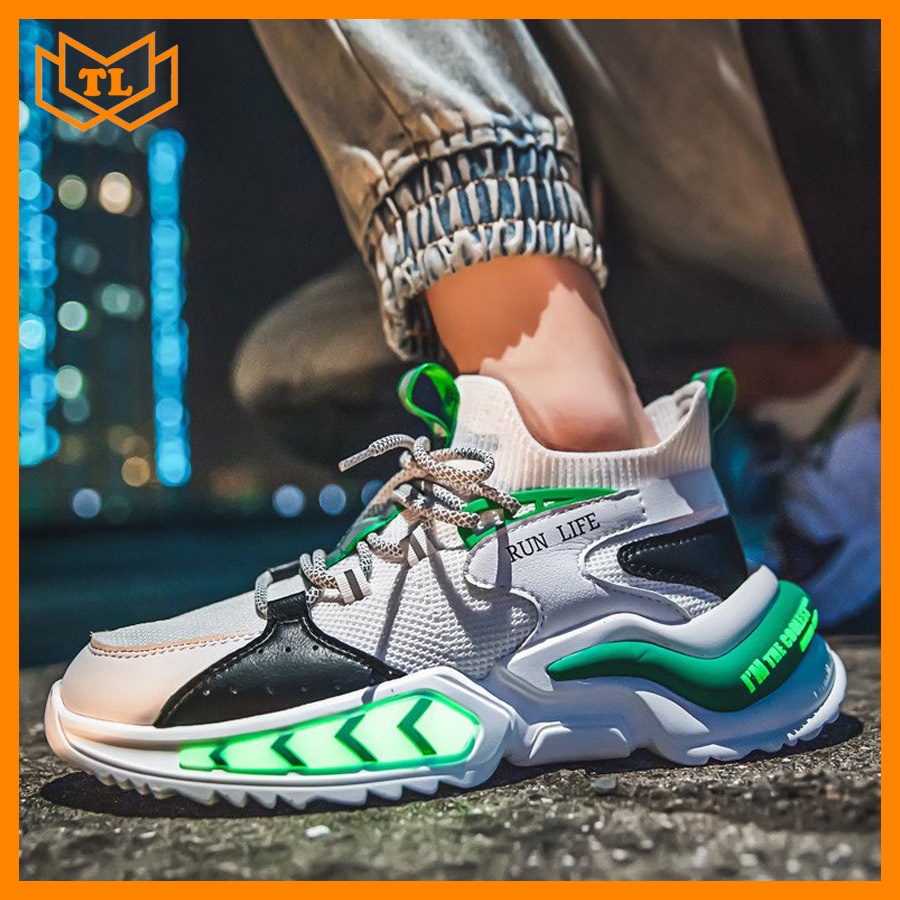 Giày sneaker nam phản quang TL953 Shop Thành Long chuyên giày thể thao nam