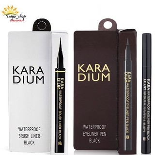 Bút Dạ Kẻ Mắt Nước Karadium Waterproof Brush Liner Black