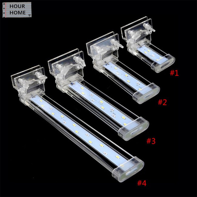 ZHAHOOU LED Lamp Fish Tank Crystal LED Aquarium Clip Light Plant Grow Aquarium Fish Tank Lamp Lighting Europe Standard
