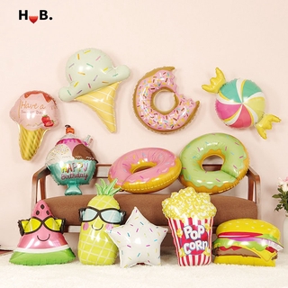 Bong Bóng Hình Bánh Donut/ Kem/ Hot Dog Dùng Để Trang Trí Các Bữa Tiệc