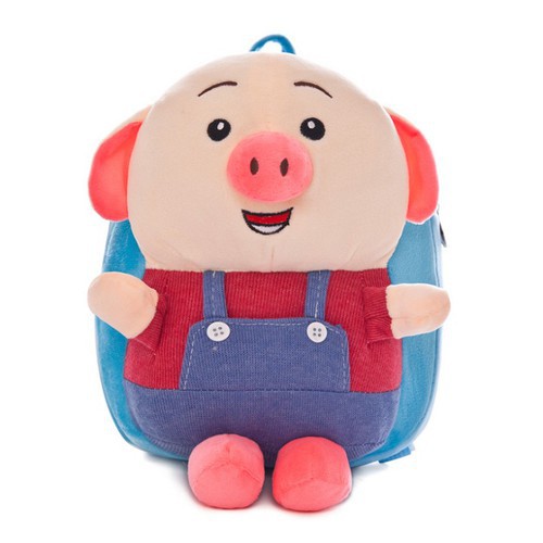 Balo học sinh đi học mầm non thú bông đáng yêu với nhiều màu sắc lựa chọn cho bé, chất vải bông tuyết mềm mịn BL-HEO