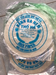 1 tập Bánh đa nem trắng dài 16,5cm