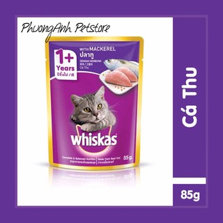 Phuonganhpetstore - Pate Whiskas vị cá thu cho mèo lớn 80g