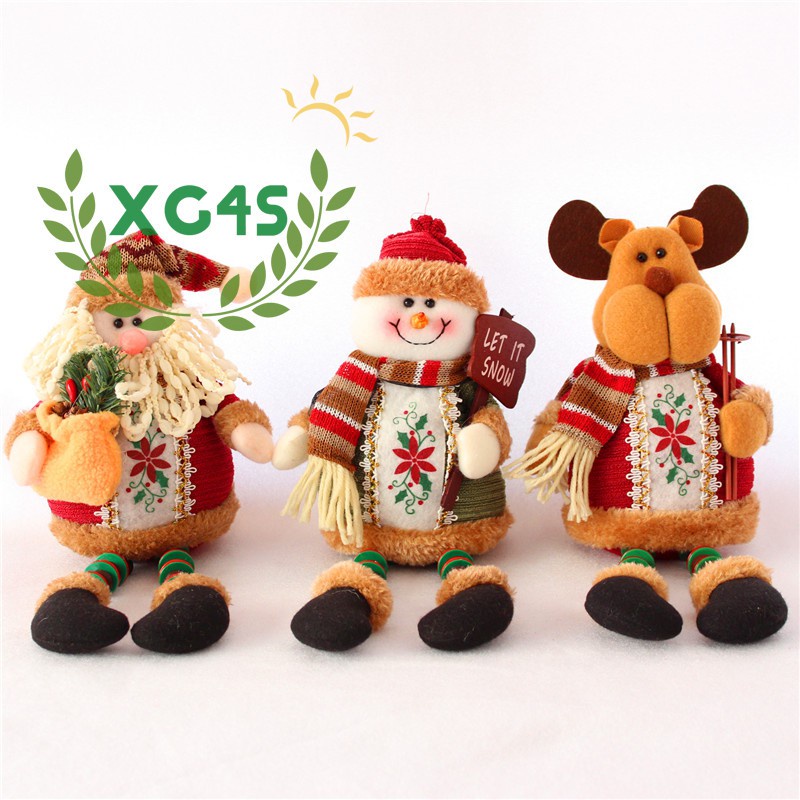 Đồ Chơi Nhồi Bông Hình Ông Già Noel / Tuần Lộc / Người Tuyết / Ông Già Noel Dễ Thương Dùng Trang Trí Bàn Làm Việc / Nhà / Bàn Làm Việ