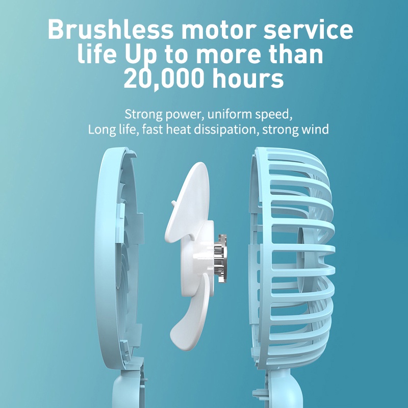 Mini Fan Có Giá Đỡ Tiết Kiệm Năng Lượng Có 3 Cánh Quạt Với 3 Cấp Độ Gió Nhỏ Gọn Xinh Xắn Nhiều Màu Sắc Quạt nhỏ cầm tay