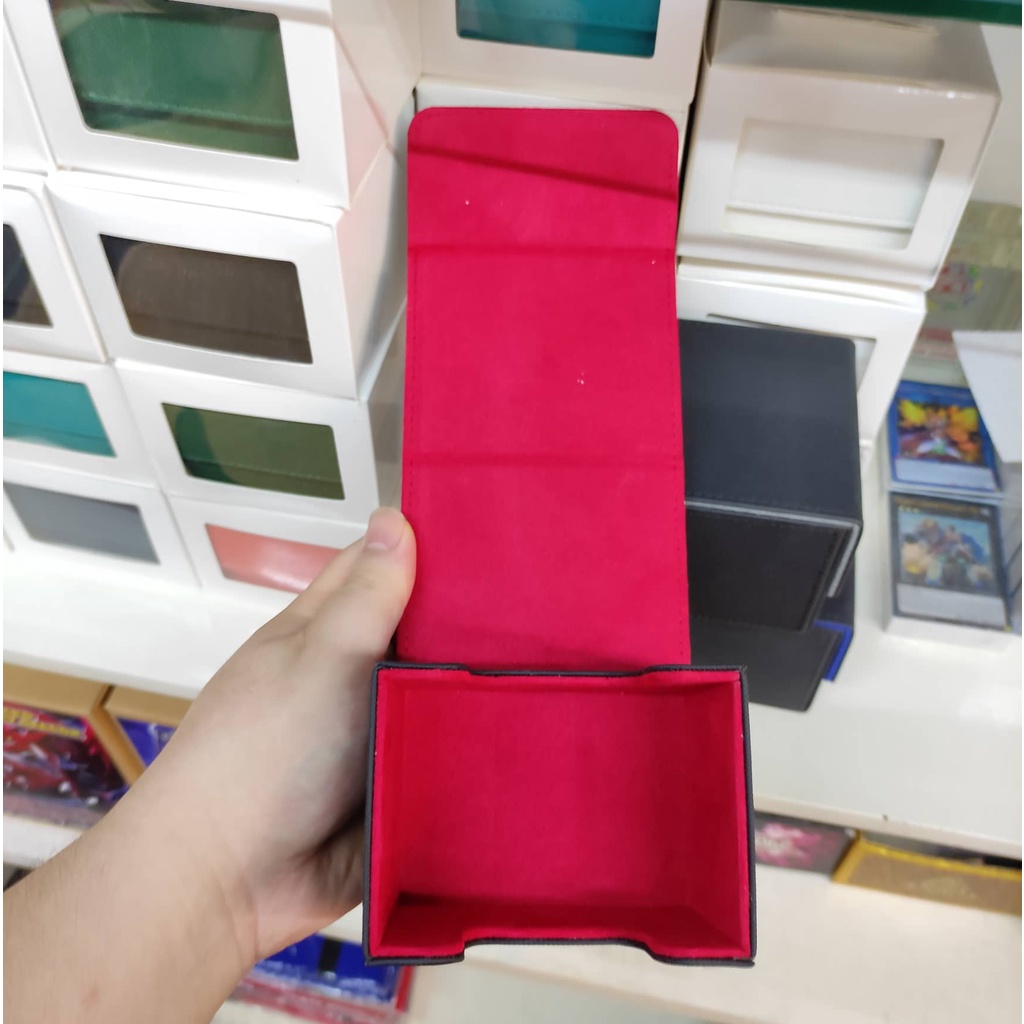 Phụ Kiện Yugioh, Vanguard, Pokemon - Hộp Đựng Bài Da PU Cao Cấp, Chứa Tới 100 Lá Bài