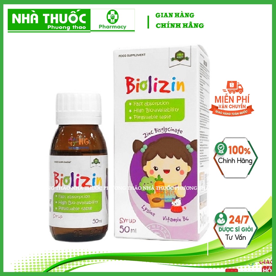 Biolizin Kẽm Hữu Cơ Lysine B6 Giúp Bé Ăn Ngon Tăng Đề Kháng Bổ Sung Kẽm