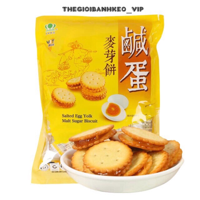 Bánh quy trứng muối Taiwan 500gr | BigBuy360 - bigbuy360.vn