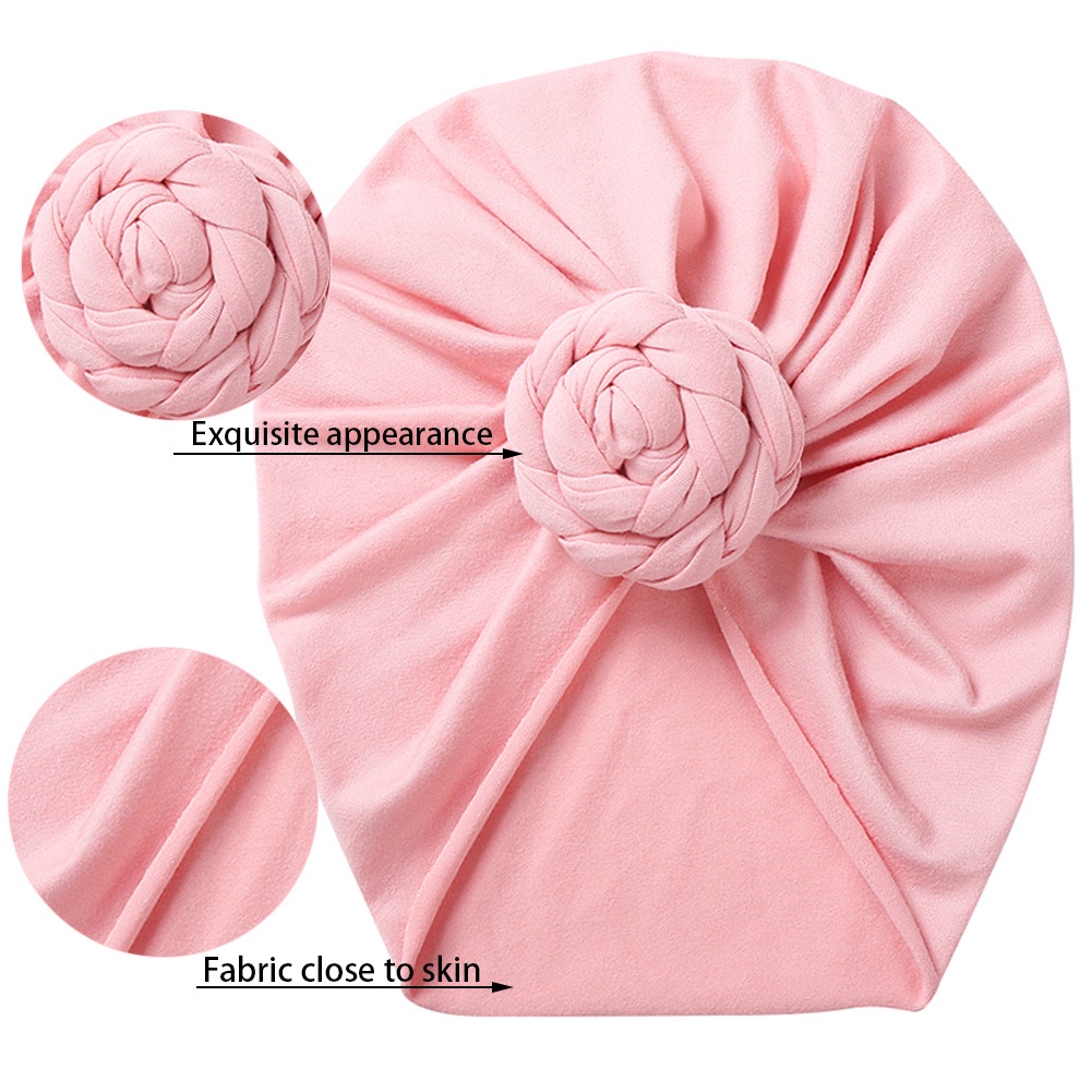 1 Mũ Beanie Cotton Mềm Mại Màu Trơn Thời Trang Thu Đông Cho Bé