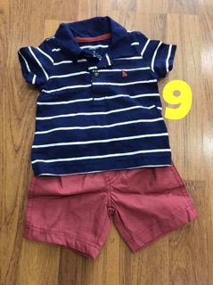 Bộ thun đùi bé trai Carter