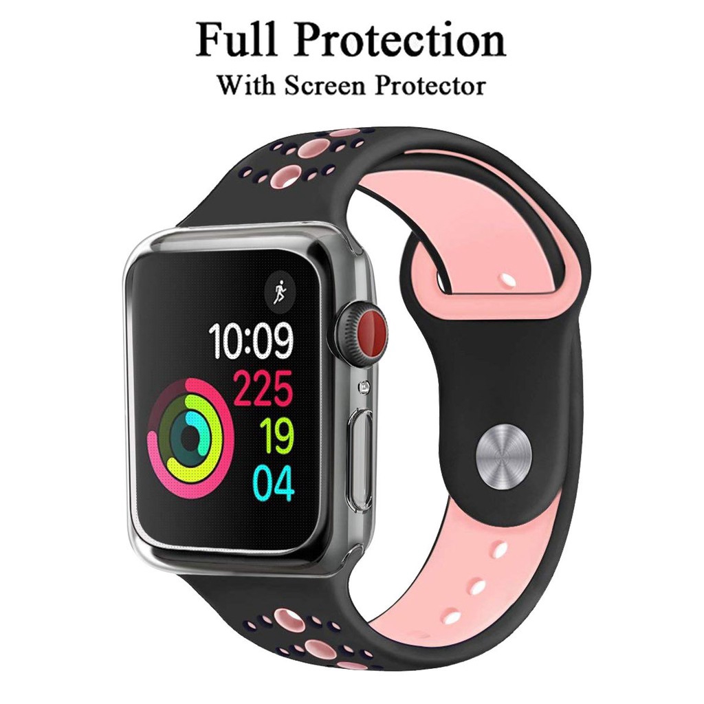 Ốp cứng trong suốt bảo vệ mặt đồng hồ Apple Watch 4 40mm 44mm