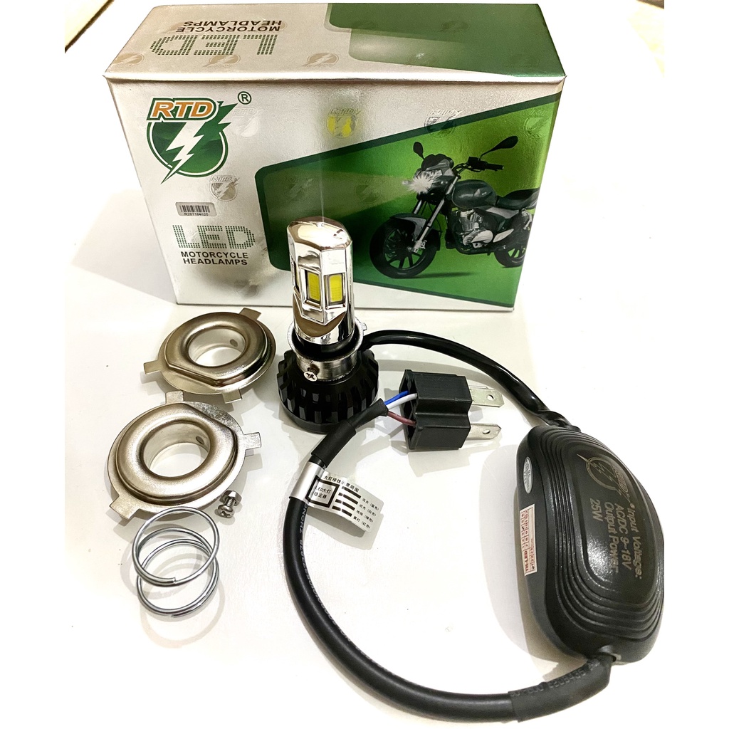 Đèn pha led 6 tim RTD-M02E Chính Hãng Lắp Ô Tô Xe Máy Mẫu Mới 2023