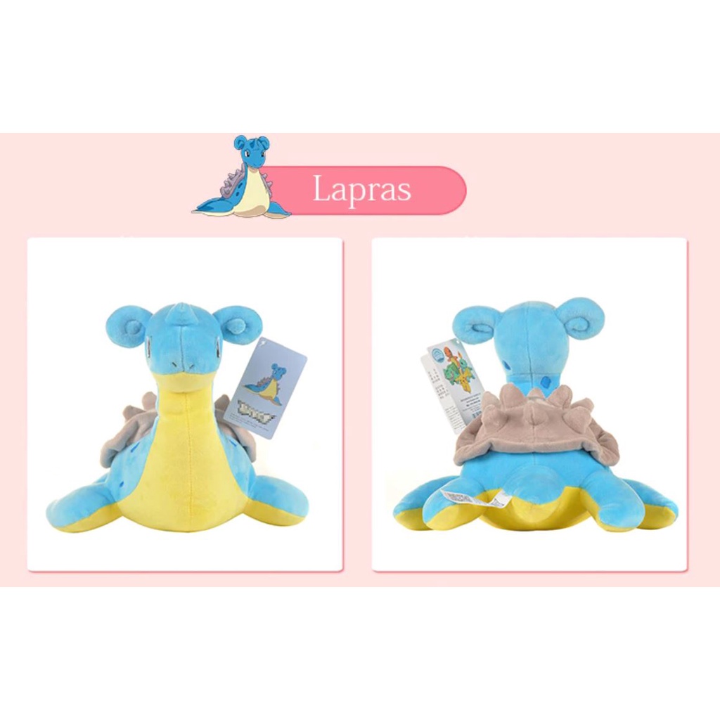 GẤU BÔNG POKÉMON LAPRAS+ tặng 1 hình xăm dễ thương bất kỳ