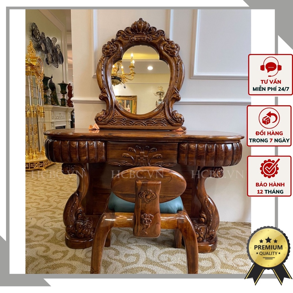 BÀN PHẤN TRANG ĐIỂM TÂN CỔ ĐIỂN NHẬP KHẨU BP-808-MUN