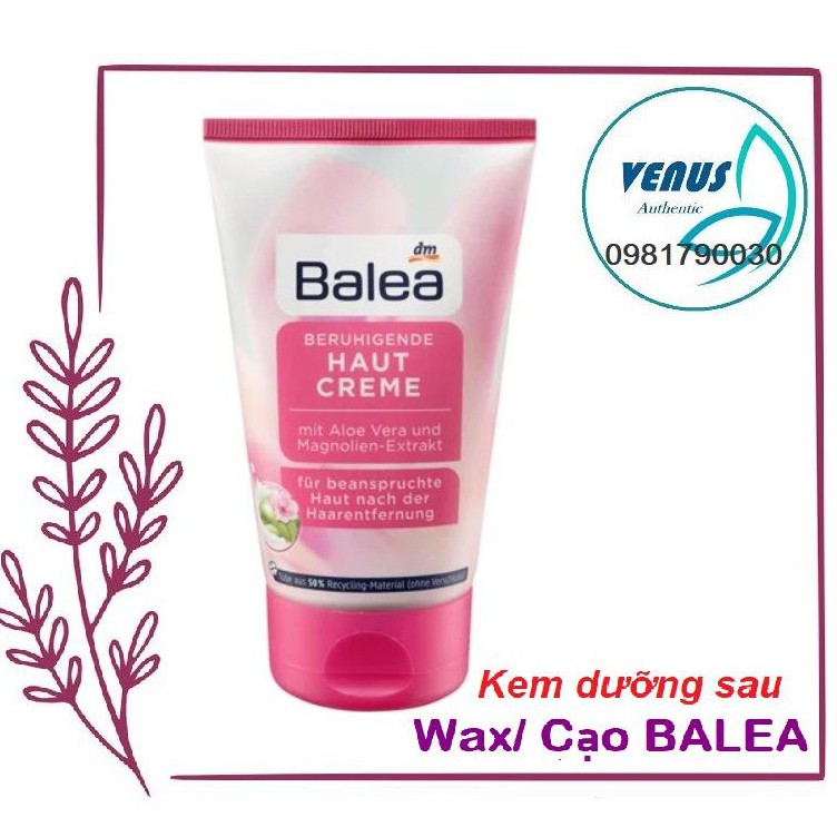 Kem dưỡng da sau khi cạo wax lông Haut Creme Balea Đức - 125ml