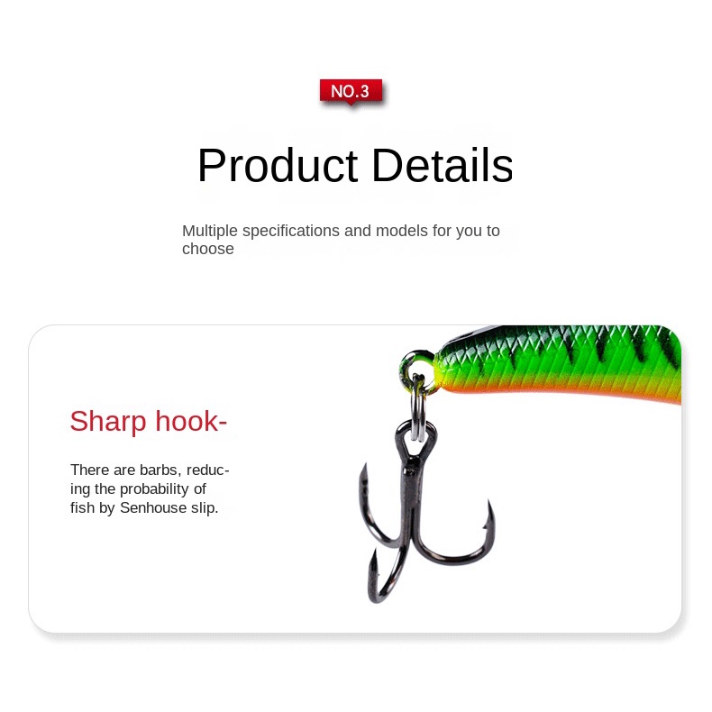 Mồi Câu Cá Giả Bằng Nhựa Cứng 7cm / 8g 2022