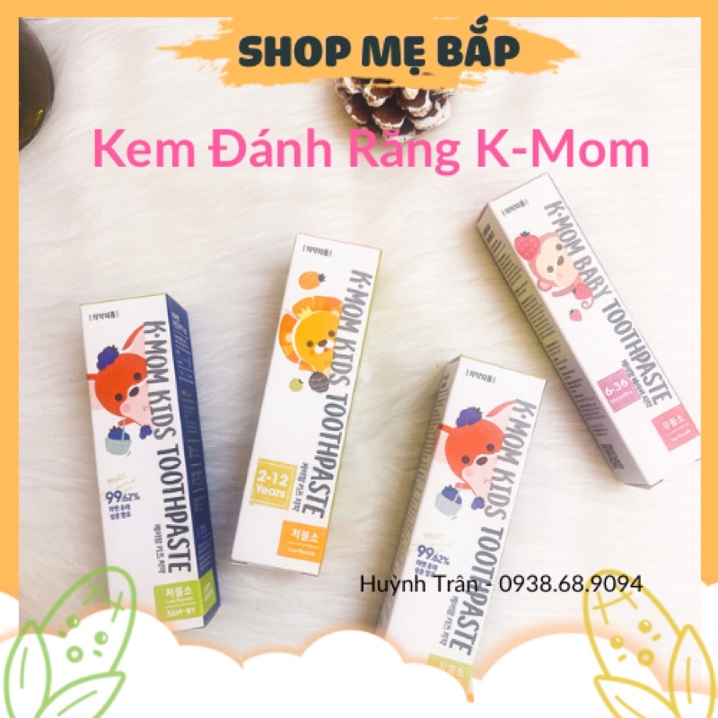 KEM ĐÁNH RĂNG K-MOM KMOM HÀN QUỐC CHO BÉ