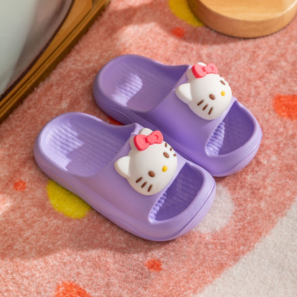 Dép Đi Trong Nhà Hình Hello Kitty Dễ Thương Cho Bé Gái kt1