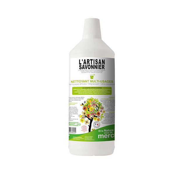 Tẩy rửa đa năng nhiều bề mặt hữu cơ Harmonie Verte và Artisan Savonnier 1L