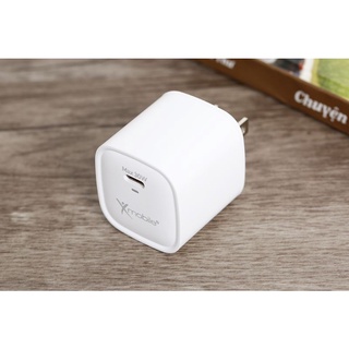 Adapter sạc type c pd gan 30w siêu tốc xmobile mfm30 trắng