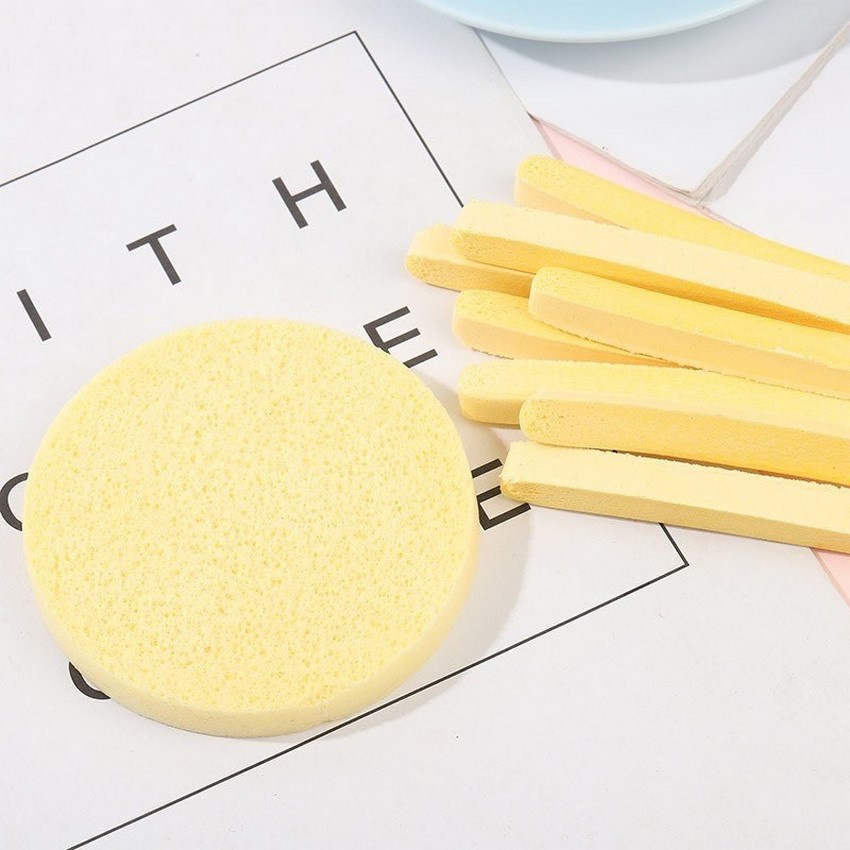 Miếng rửa mặt bọt biển 1 gói 12 miếng bông nở rửa mặt dạng nén tiện lợi DANA