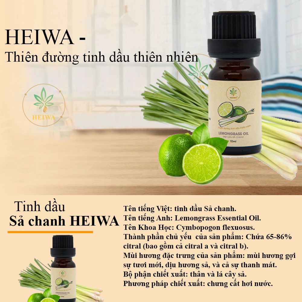 [HEIWA]23 loại tinh dầu nhập khẩu Ấn Độ , đuổi muỗi, làm thơm phòng hiệu quả, có kiểm định chất lượng.