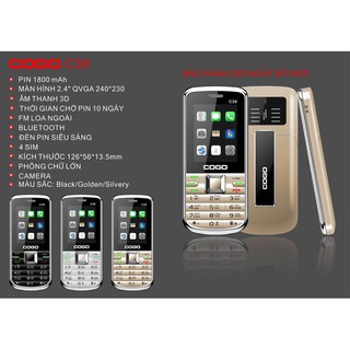 Điện Thoại CoGo C39 4 sim Bảo hành 12 tháng -Hàng chính hãng