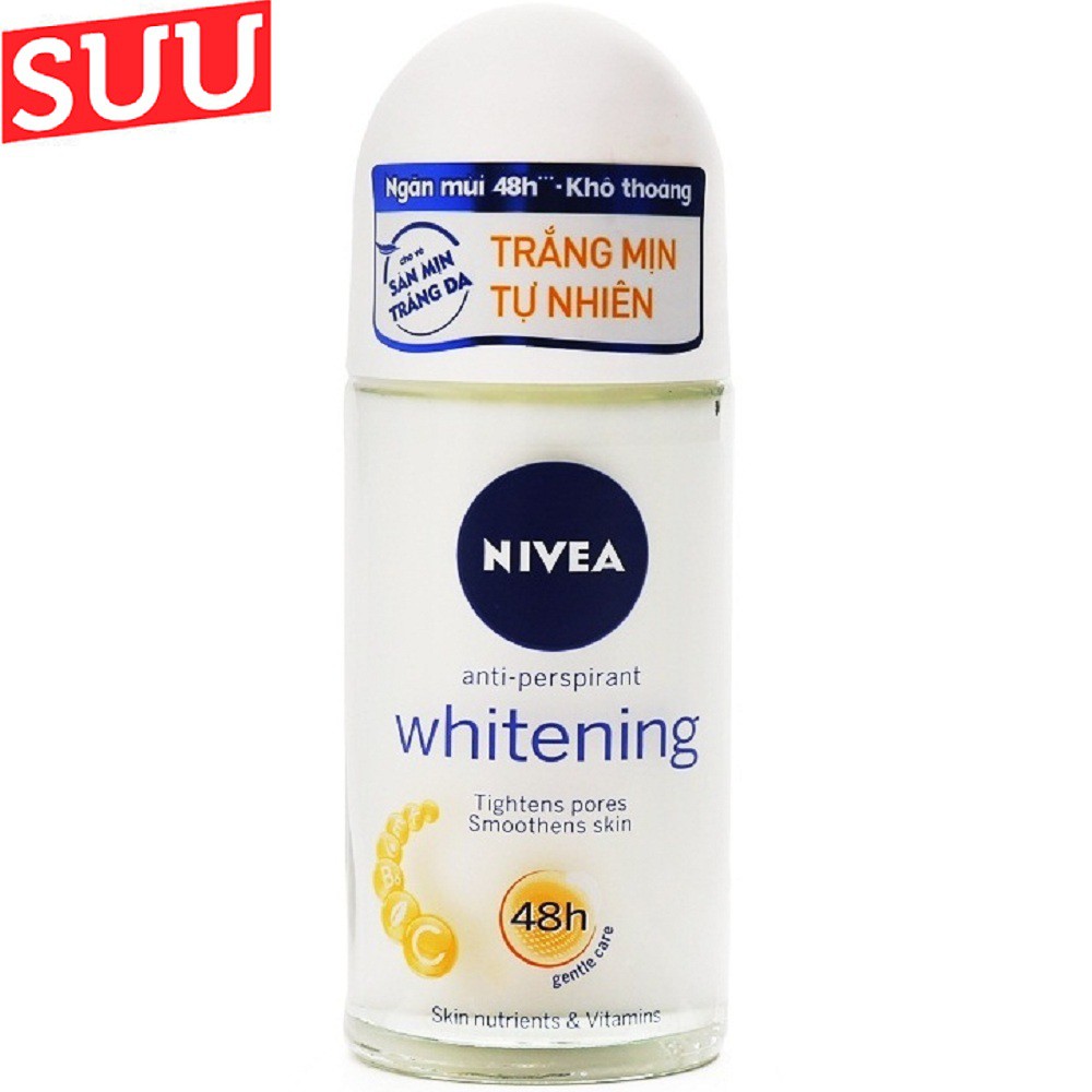 Lăn Khử Mùi Nivea Nữ 50ml Trắng Mịn Tự Nhiên suu.shop cam kết 100% chính hãng