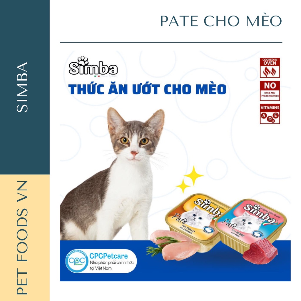 Pate cho mèo SIMBA 100g