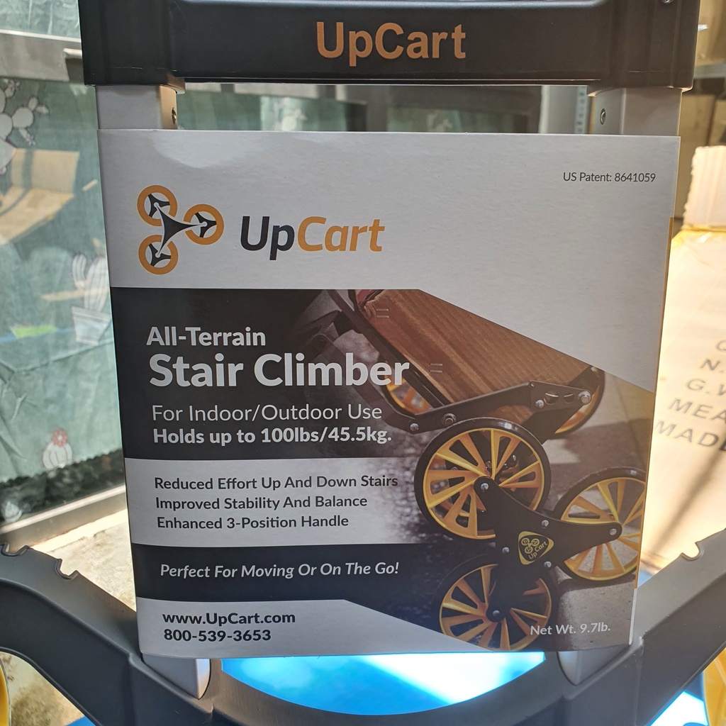 Xe đẩy hàng leo cầu thang thông minh UpCart ( Tặng kèm dây chun chằng hàng thương hiệu Hàn Quốc)